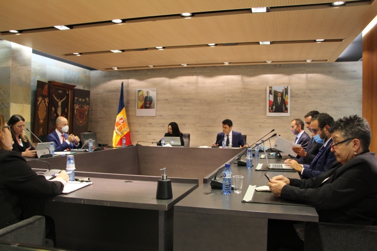 Sessió de consell de comú a Ordino.